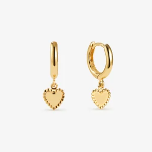 BRUNA The Label Amore Mini Hoops^ Ohrringe Mit Anhänger