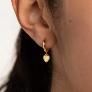 BRUNA The Label Amore Mini Hoops^ Ohrringe Mit Anhänger