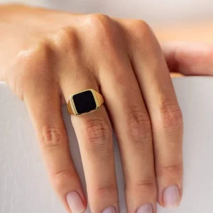 BRUNA The Label Avino Onyx Ring^ Siegel | Edelsteine
