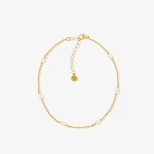 BRUNA The Label Bordeaux Anklet^ Fußkettchen Mit Perlen
