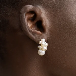 BRUNA The Label Bordeaux Earrings^ Studs | Perlen