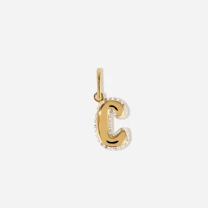 BRUNA The Label Bubble Letter Topaz Charm^ Kettenanhänger | Buchstaben