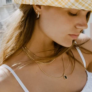 BRUNA The Label Como Onyx Necklace^ Charms