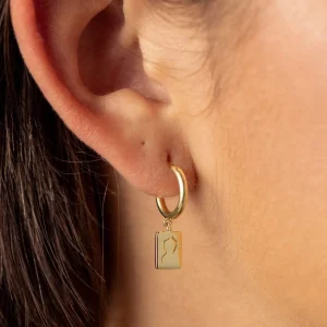 BRUNA The Label Florence Hoops^ Ohrringe Mit Anhänger | Creolen