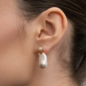 BRUNA The Label Genova 14k Gold Earrings^ Perlen