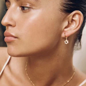 BRUNA The Label Gironde Onyx Mini Hoops^ Ohrringe Mit Anhänger | Creolen