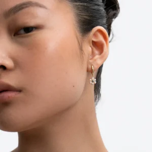 BRUNA The Label Gironde Onyx Mini Hoops^ Ohrringe Mit Anhänger | Creolen