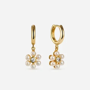 BRUNA The Label Gironde Topaz Mini Hoops^ Ohrringe Mit Anhänger | Creolen