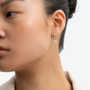 BRUNA The Label Gironde Topaz Mini Hoops^ Ohrringe Mit Anhänger | Creolen