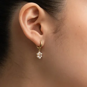 BRUNA The Label Gironde Topaz Mini Hoops^ Ohrringe Mit Anhänger | Creolen