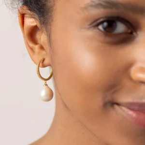 BRUNA The Label La Perla Hoops^ Ohrringe Mit Anhänger | Creolen