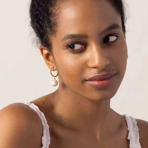 BRUNA The Label La Perla Hoops^ Ohrringe Mit Anhänger | Creolen