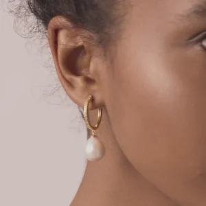BRUNA The Label La Perla Hoops^ Ohrringe Mit Anhänger | Creolen
