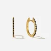 BRUNA The Label Lumière Onyx Hoops^ Creolen