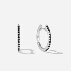 BRUNA The Label Lumière Onyx Hoops^ Creolen