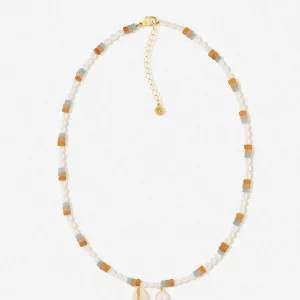 BRUNA The Label Mare Necklace^ Bunt | Perlen