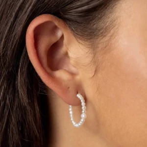 BRUNA The Label Marinella Hoops^ Creolen | Perlen