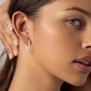 BRUNA The Label Marinella Hoops^ Creolen | Perlen