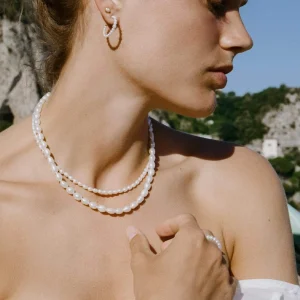 BRUNA The Label Marinella Hoops^ Creolen | Perlen