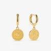 BRUNA The Label Milos Mini Hoops^ Ohrringe Mit Anhänger | Creolen