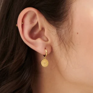 BRUNA The Label Milos Mini Hoops^ Ohrringe Mit Anhänger | Creolen