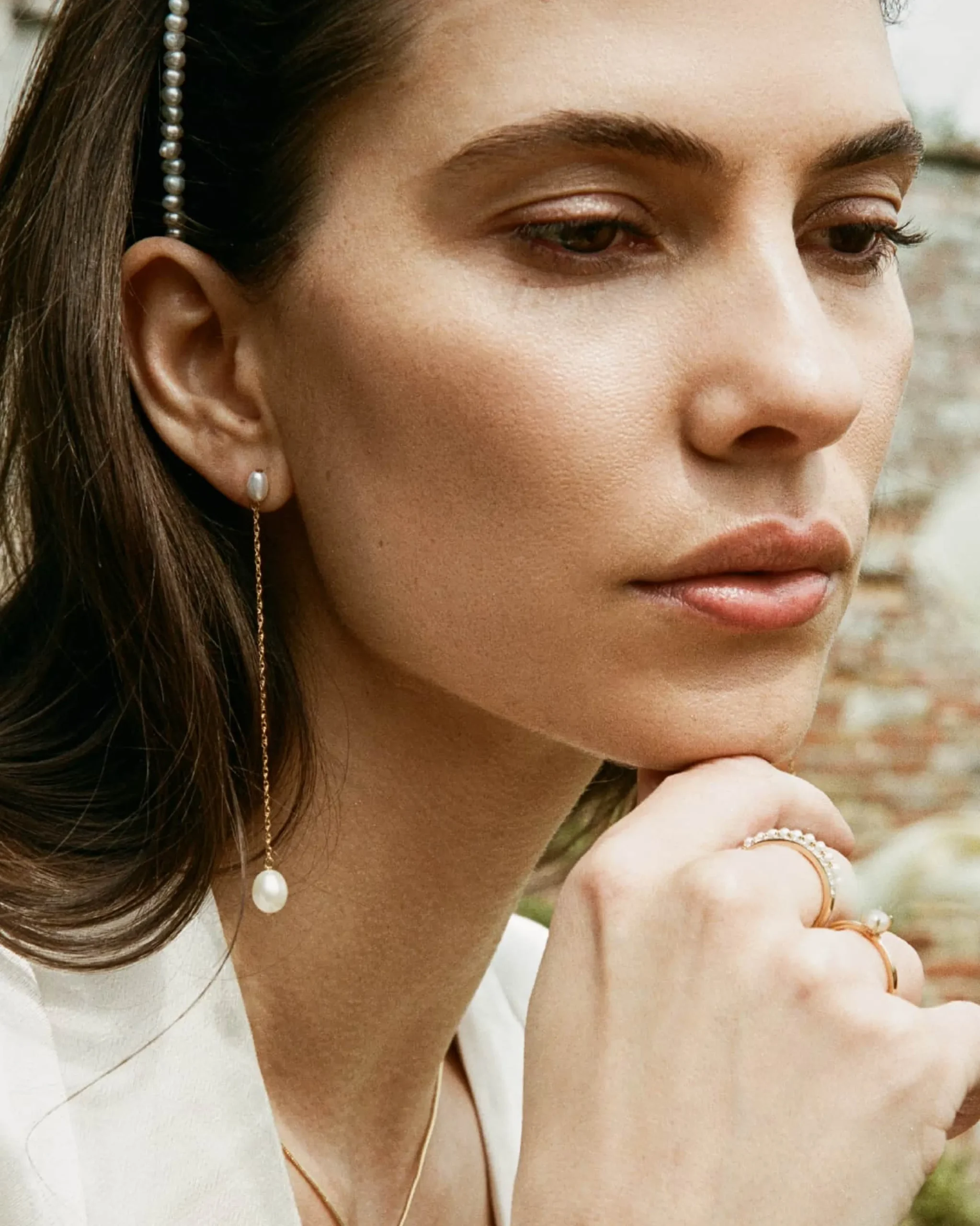 paloma_long_earrings_1.webp BRUNA The Label Paloma Long Earrings^ Drop | Perlen