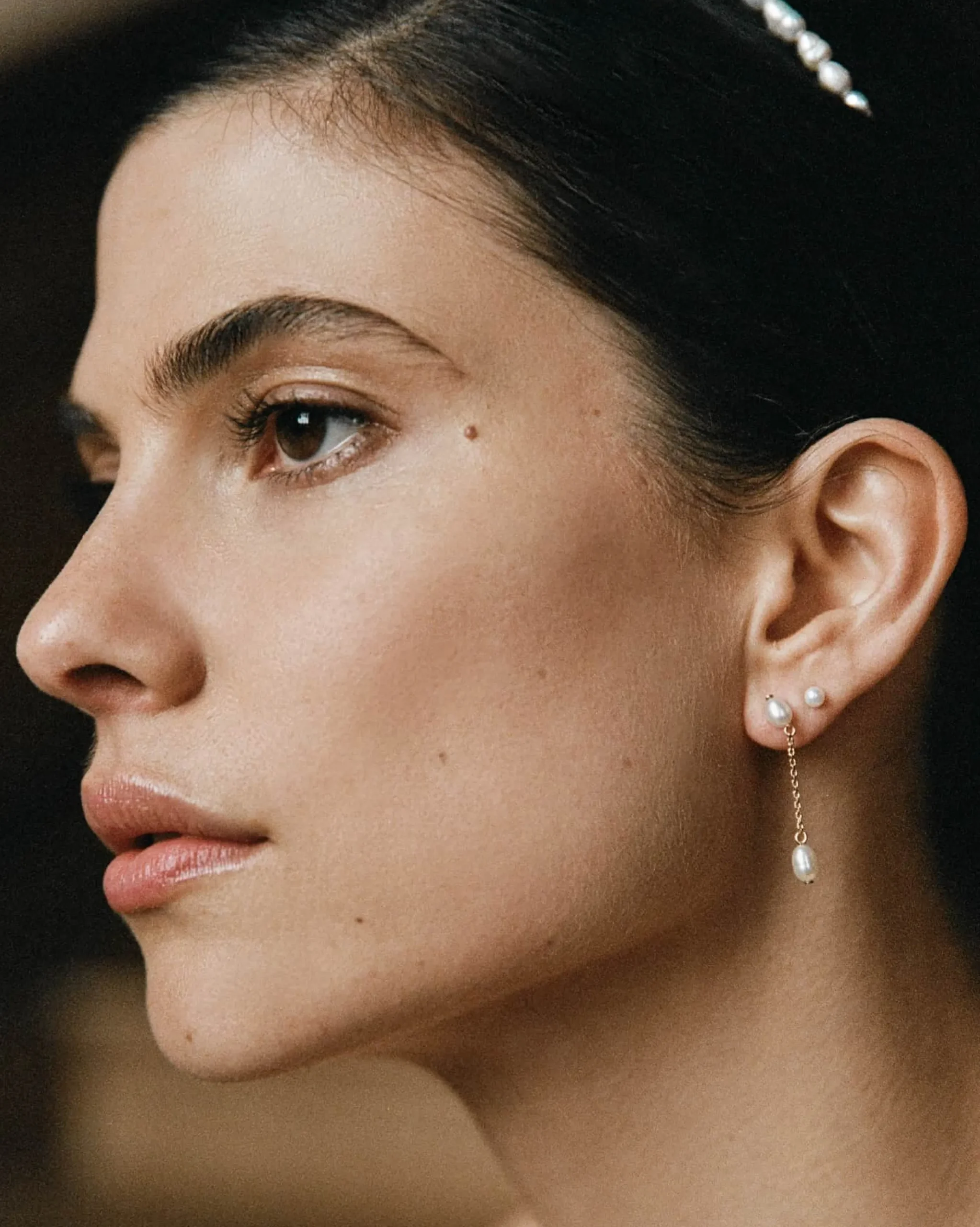 paloma_short_earrings_2.webp BRUNA The Label Paloma Short Earrings^ Drop | Perlen