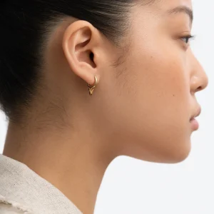 BRUNA The Label Papillon Mini Hoops^ Ohrringe Mit Anhänger | Creolen
