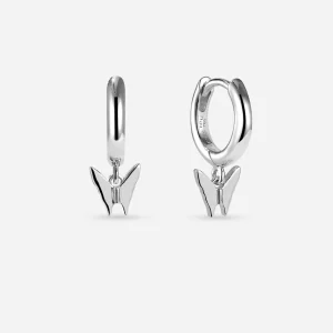 BRUNA The Label Papillon Mini Hoops^ Ohrringe Mit Anhänger | Creolen