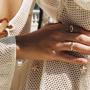 BRUNA The Label Peony 14k Gold Mini Ring^ Stacking-Ringe