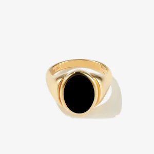 BRUNA The Label Puglia Onyx Ring^ Siegel | Edelsteine