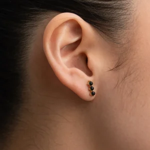 BRUNA The Label Rochelle Onyx Earrings^ Studs
