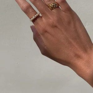 BRUNA The Label Rosemary Ring^ Stacking-Ringe | Perlen