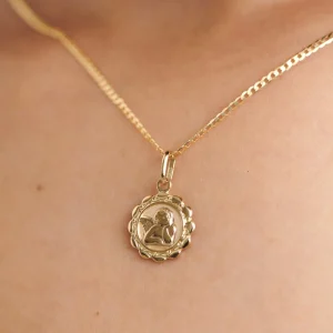 BRUNA The Label Saint 14k Gold Charm^ Kettenanhänger
