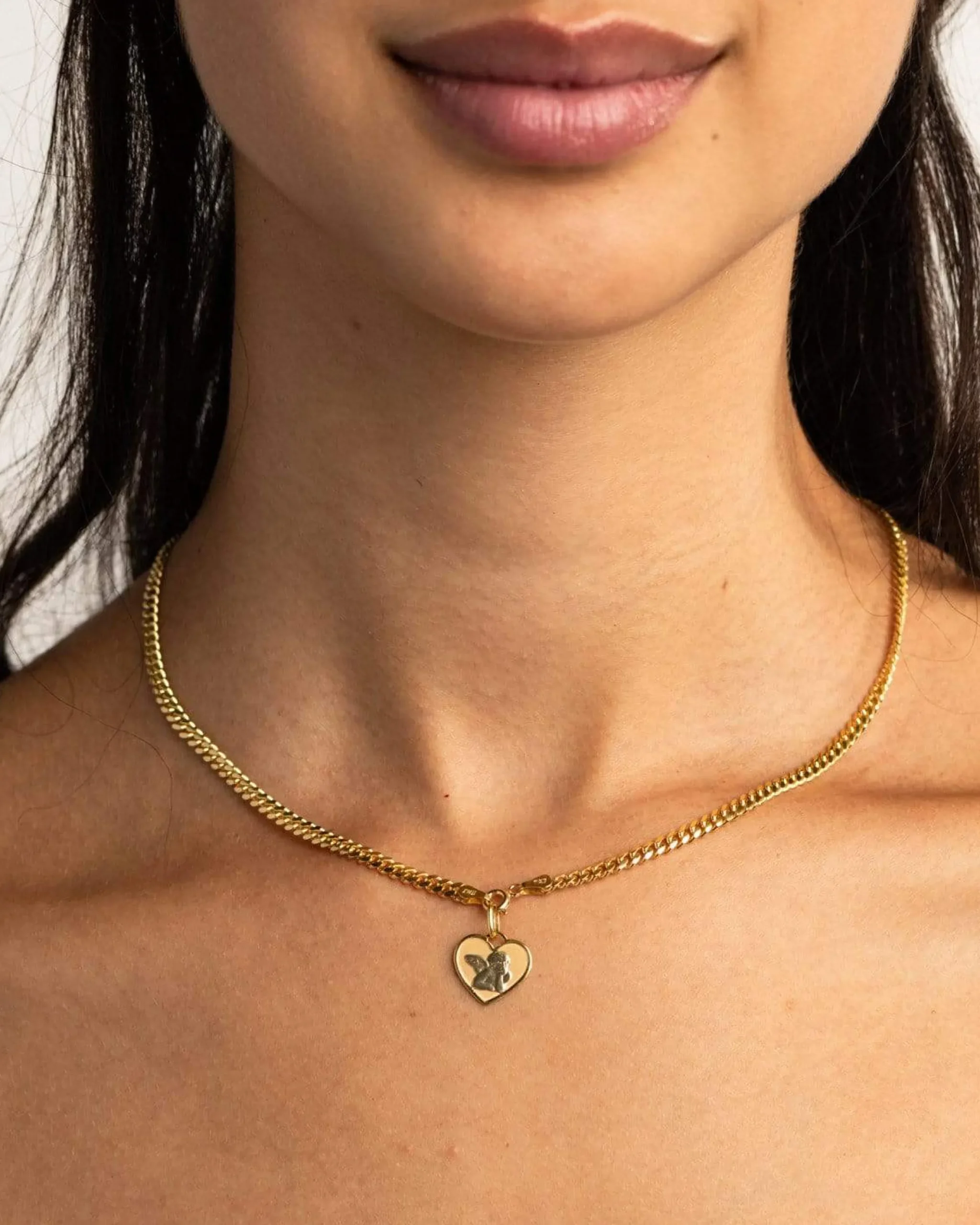 saintrose_k_gold_charm_1.webp BRUNA The Label Saint-Rose 14k Gold Charm^ Kettenanhänger