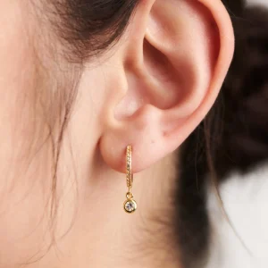 BRUNA The Label Sanremo Hoops^ Ohrringe Mit Anhänger | Creolen