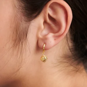BRUNA The Label Solana Hoops^ Ohrringe Mit Anhänger | Creolen