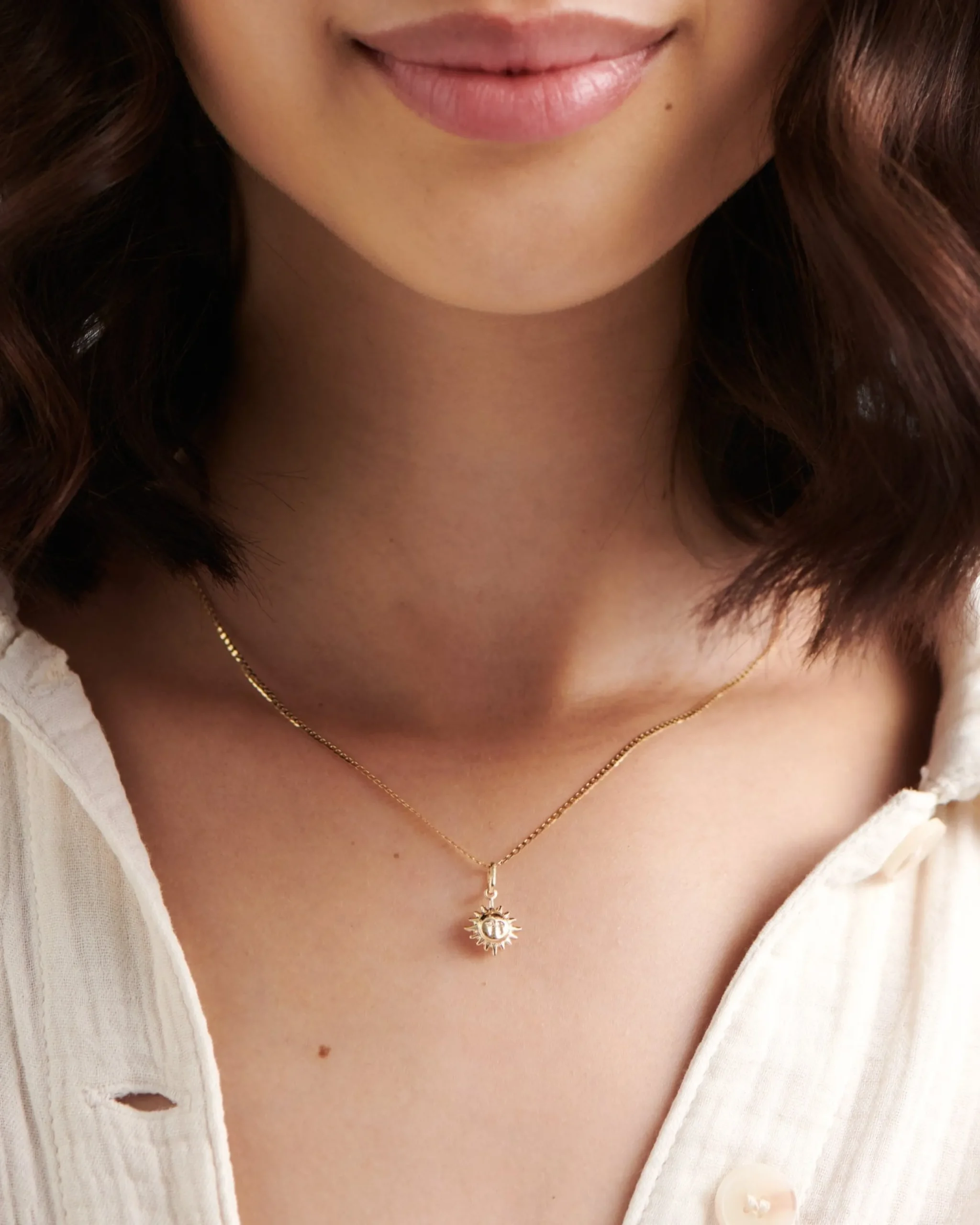 solana_k_gold_charm_3.webp BRUNA The Label Solana 14k Gold Charm^ Kettenanhänger