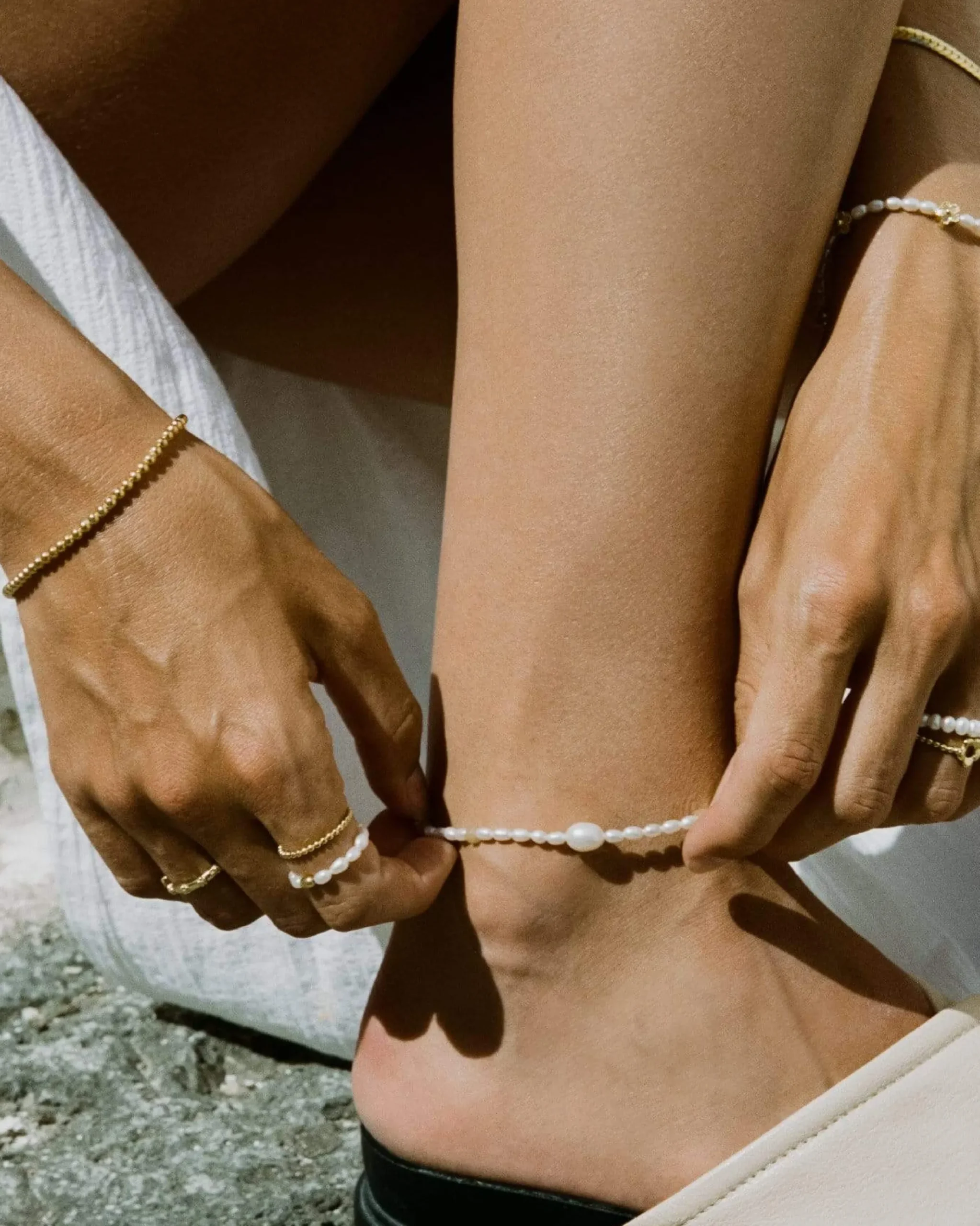 terra_anklet_4.webp BRUNA The Label Terra Anklet^ Fußkettchen Mit Perlen | Bunte Fußkettchen