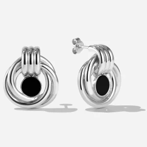 BRUNA The Label Tuscany Loop Onyx Earrings^ Studs