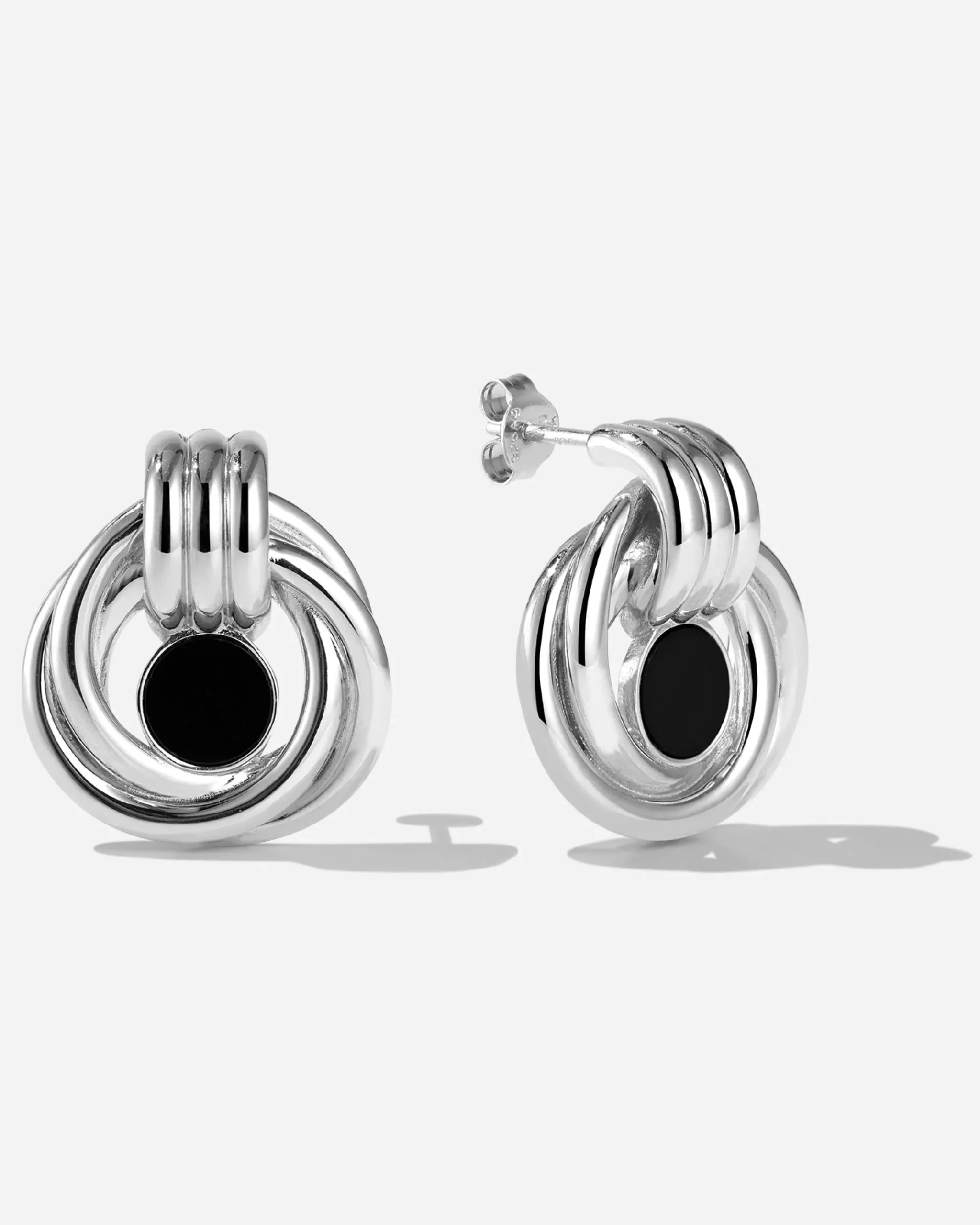 tuscany_loop_onyx_earring_7.webp BRUNA The Label Tuscany Loop Onyx Earrings^ Studs