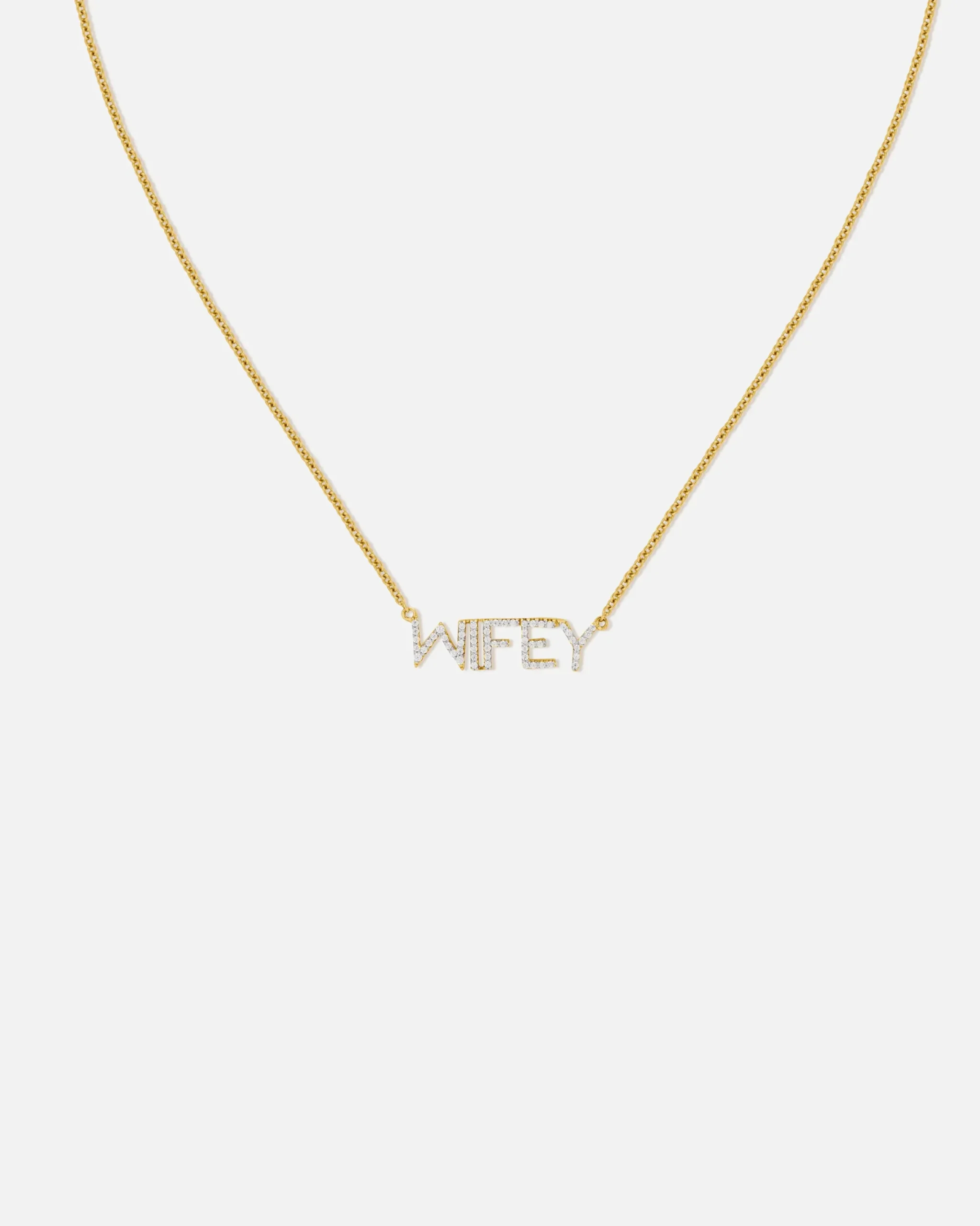 wifey_necklace_2.webp BRUNA The Label Wifey Necklace^ Statement | Filigrane Ketten